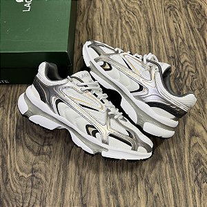 Tênis Lacoste L003 2K24 Branco com Prata