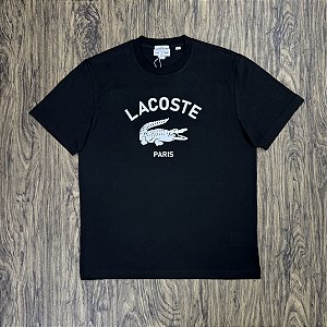 Camiseta Lacoste Paris TH2733 Preta