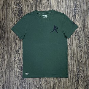 Camiseta Lacoste x Djokovic 2025 Verde Escuro