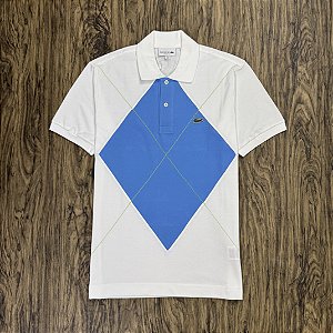 Polo Lacoste Geometric PH2809 Branca