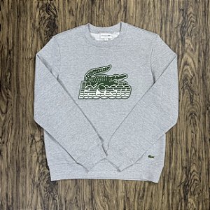 Moletom Lacoste Big Logo SH8292 Cinza