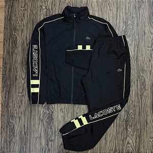 Conjunto Lacoste Sport Letreiro BH1607 Preto