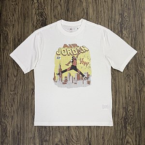 Camiseta Nike Air Jordan Comic Branca