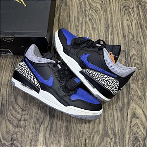 Tênis Nike Air Jordan Legacy 312 Low Black Royal
