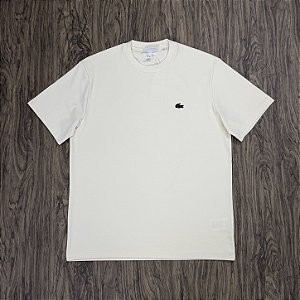 Camiseta Lacoste "Raquete de Tênis" Bege