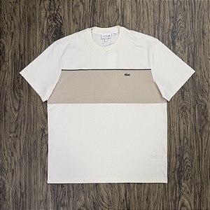 Camiseta Lacoste Colorblock TH0896 Off-white