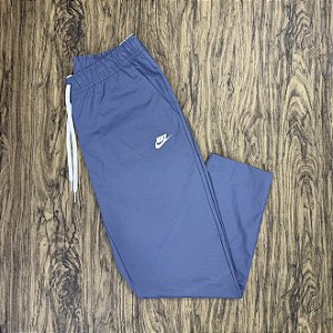 Calça Nike Club Woven Taper Azul Petróleo