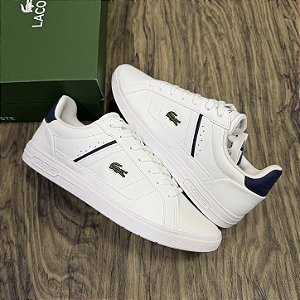 Tênis Lacoste Europa Pro Branco com Azul