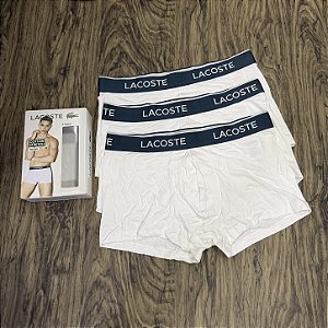 Cueca Lacoste Boxer C/3 Branco