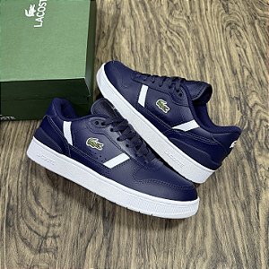 Tênis Lacoste T-Clip Azul Marinho com Branco
