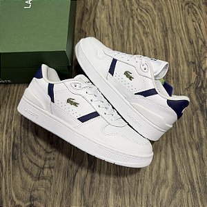 Tênis Lacoste T-Clip Branco com Azul