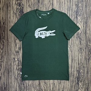 Camiseta Lacoste Sport Croco Letreiro TH9953 Verde