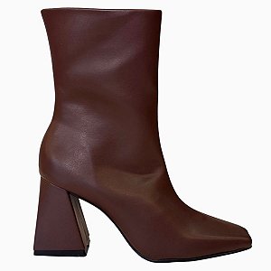 Napole bota cano baixo marrom