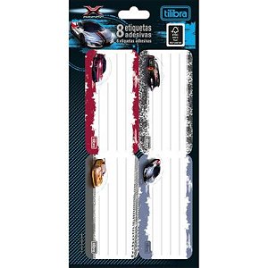 Etiqueta Escolar Adesiva X-Racing