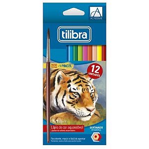 Lápis de Cor Aquarelável 12 Cores Sextavado Académie