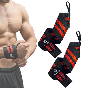 Par de Munhequeira Elastica - Protetor Punho Academia Musculação Cross