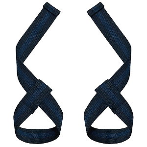 Strap Para Treino Academia - Crossfit - Strong Fist - Preto com Azul