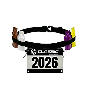 Cinto Porta Numero E Gel Carbo - Para Corrida Triathlon Ciclismo Ajustável - Classic