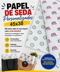 Papel Seda Personalizado em Folhas 45 x 30cm