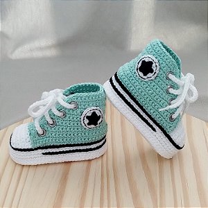 Tênis Star Baby de Crochê Verde