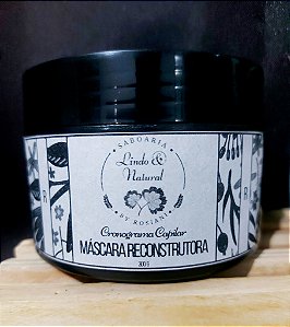 Máscara Reconstrutora Vegana - Cronograma Capilar Reconstrução Natural com Queratina e Colágeno Vegetal 300 g