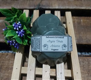 Sabonete Artesanal Antiacne de Argila Verde - Acne, Cravos e Espinhas - Vegano 100% Natural 70 g