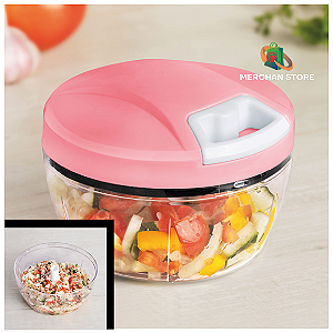 Mini Processador Multiuso Manual com 2 Laminas 180ml