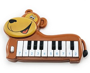 Teclado Piano Musical Urso Zoo Animais Infantil