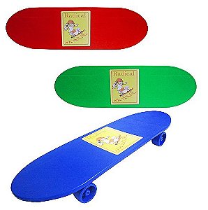 Super Skate Radical Colorido Plástico 4 Rodas Brinquedo