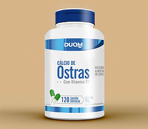 Cálcio de Ostras com Vitamina D3 Duom