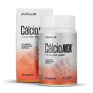 Cálcio com D3 + K2 e Magnésio (120 Caps) - Evolue