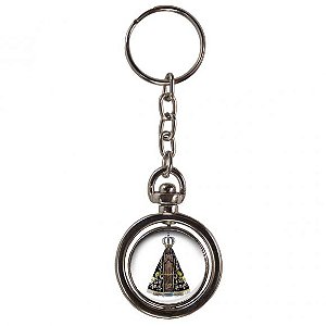 Chaveiro Redondo Giratório - Nossa Senhora Aparecida