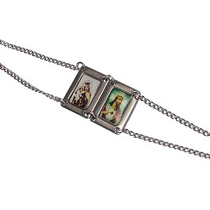 Pulseira Escapulário de Inox
