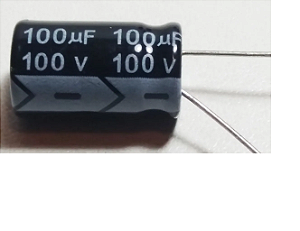 CAPACITOR ELETROLÍTICO 105° 100UF X 100V