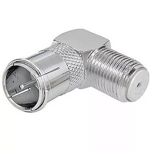CONECTOR F 90° ENGATE RÁPIDO MACHO X FÊMEA