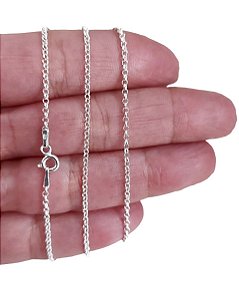 Corrente Choker Elo Português Prata 925 40cm