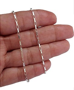 Corrente Kartie Tijolinho Italiana Prata 925 50cm