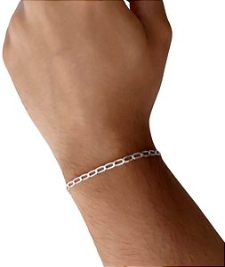 Pulseira Grumet Italiana Prata 925 20cm 3mm