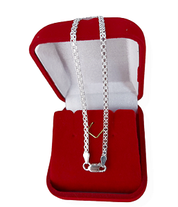 Pulseira Esteira Bismark Diamantada Prata Italiana 925 18,5cm