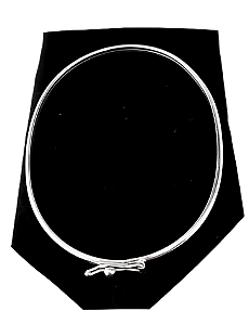 Bracelete Feminino Arredondado Maciço Prata 925