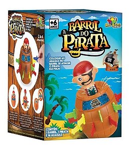 Kit Pula Pirata Pula Macaco 2 Jogos Brinquedos Infantil Criança Jogo Cada  Macaco No Seu Galho Brinquedo Barril Pirata Jogo Do Macaco : :  Brinquedos e Jogos