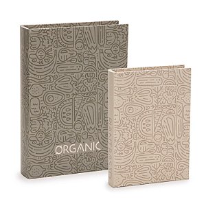 KIT LIVRO CAIXA ORGANIC - 2 PEÇAS
