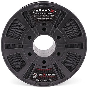 CarbonX™ Peek CF10 Preto 1,75mm 250gr