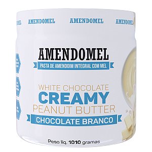 Pasta de Amendoim Amendomel 1kg - Chocolate Branco