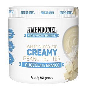 Pasta de Amendoim Amendomel 500g - Chocolate Branco