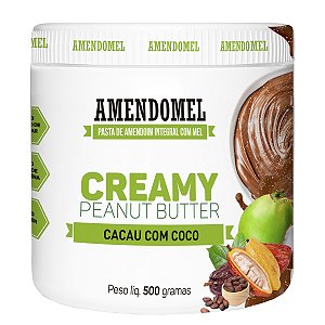 Pasta de Amendoim Amendomel 500g - Cacau com Coco