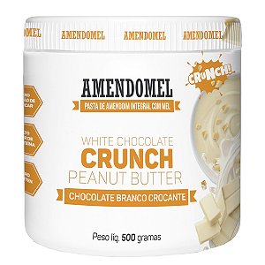 Pasta de Amendoim Amendomel 500g Chocolate Branco Crocante