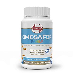 Ômega 3 Omegafor Family 120 Cápsulas Vitafor