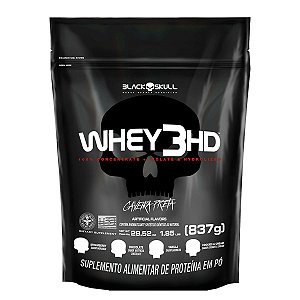 Whey 3HD 837g Refil - Black Skull