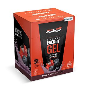 Iron Man Energy Gel Caixa Com 10 Sachês 10g - New Millen
